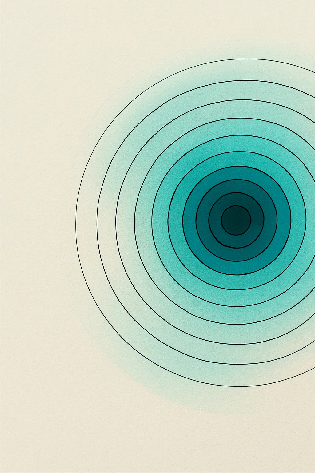 An abstract ripple and data-visualization composition representing measurable SEO impact